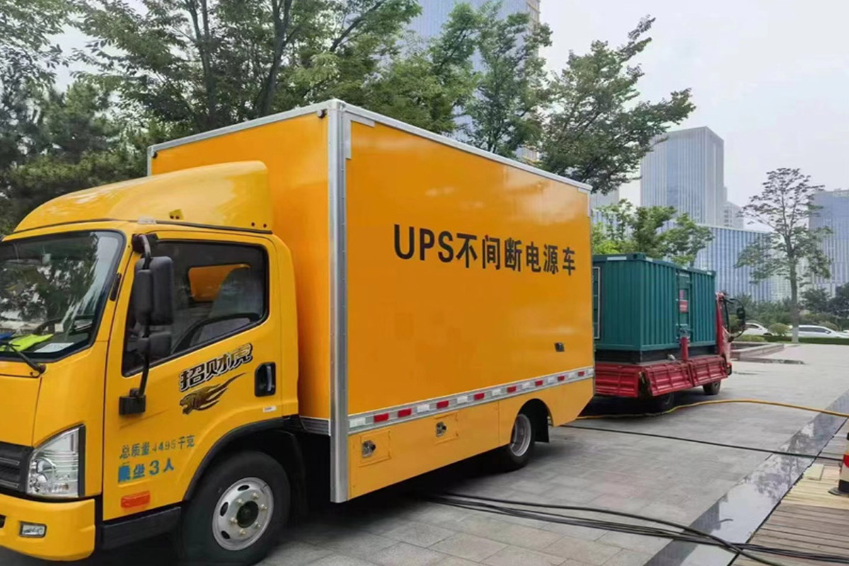 昌邑发电机租赁施工现场