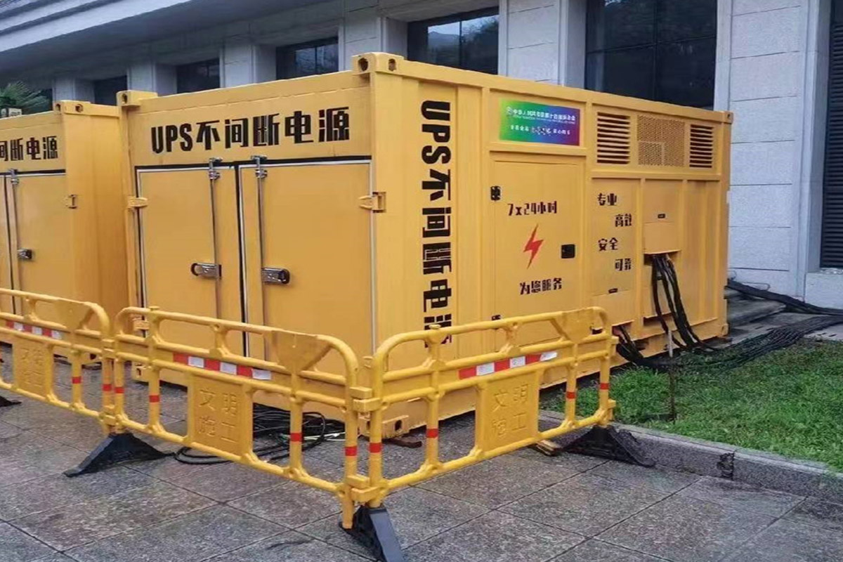 昌邑发电机租赁施工现场